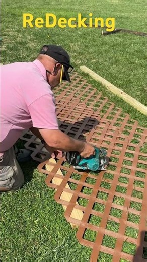 How 2 re-deck using Deck Boards #viral #diy #reaction #youtubeshorts #shortvideo #youtubeshorts