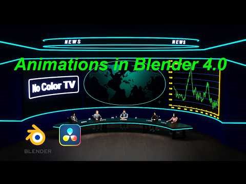 TV Studio in Blender