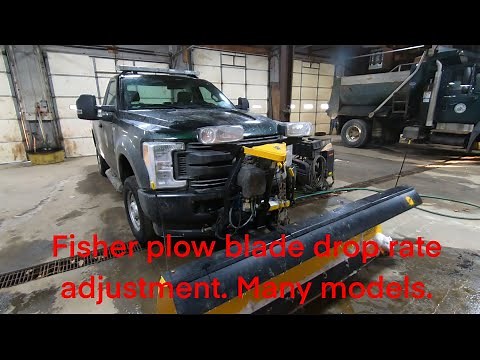 Fisher plow drop rate adjustment. sehp, insta act, hd2, mm1, mm2, and more.