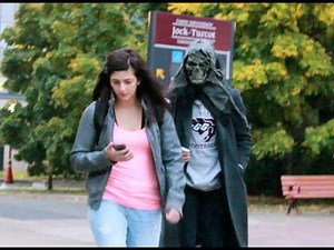 Scaring People Who Text & Walk At The Same Time Prank