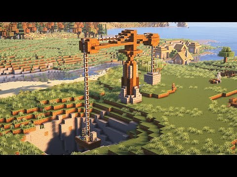 How to Build a Crane in Minecraft | Minecraft Build Tutorial #5
