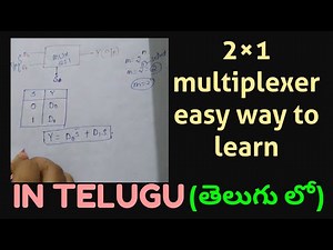 2×1 multiplexer easy way to learn || IN TELUGU|| DIGITAL ELECTRONICS,STLD||ECET,BTECH,DIPLOMA