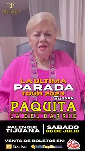 🎻 "La Última Parada Tour 2024" de Paquita la del Barrio en Tijuana este 6 de Julio de 2024, Boletos ya están a la venta Web: www.EnTuTaquilla.com Taquilla No.3 del Hotel Real Inn. 🎤🎼🎻 Y en Farmacias Roma Paquita la del barrio oficial "" #paquitaladelbarrio #Tijuana #notelopuedesperder #entutaquilla Paquita la del barrio oficial "" @fans destacados El rincón del inútil | Paquita la del barrio oficial ""