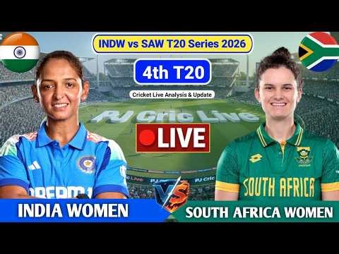 South Africa Women Vs India Women 4th T20 Match | Live Score Analysis & Discussion | INDW vs SAW