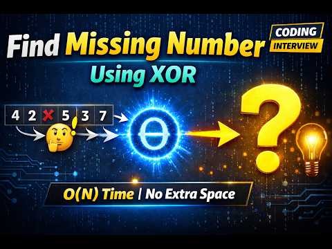 Missing Number using XOR 🔥 | Easy Explanation | Coding Interview Prep