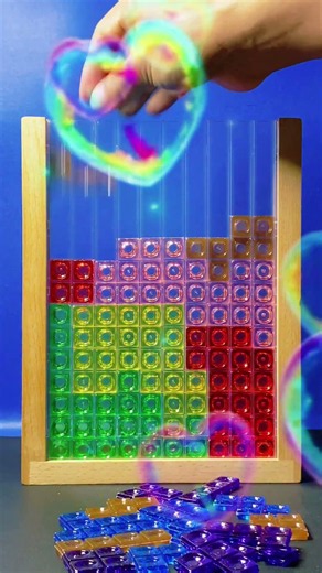 Can You Stop Watching? 😍 Satisfying Rainbow Tetris ASMR