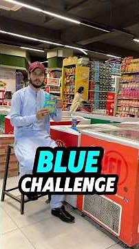 Eating only blue🩵colour food for 24 hours challenge #shorts ￼