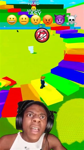 Rainbow Stairs vs Tsunami - Will I Make It? 🌊💀 #roblox #obby #rblx #robloxshorts #brainrot #shorts