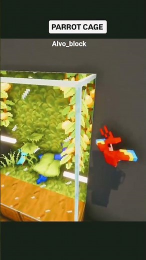 Minecraft Parrot Cage Build 😍 | Easy & Aesthetic Design