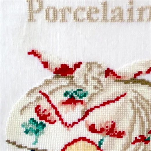 Kakiemon Porcelain Stitch Pattern PDF - Traditional Japanese Kakiemon Style - Elegant Porcelain Design - Etsy