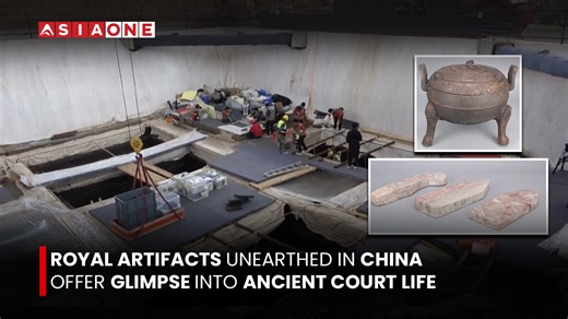 2.9K views · 123 reactions | Royal Artifacts Unearthed in China Offer Glimpse Into Ancient Court Life | Asia One News #AsiaOne #asiaonenews #Englishnews #royal #china #ancient #artifacts | Asia One News | Facebook