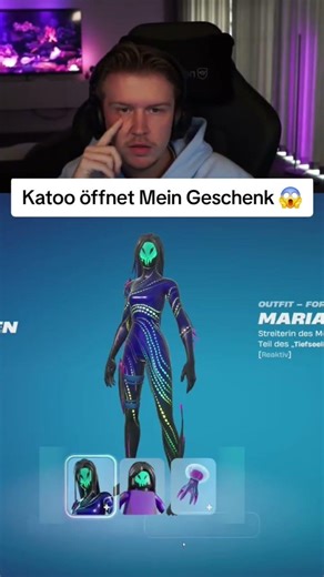 Katoo öffnet Mein Geschenk 😱#fortnite #katoo #shorts