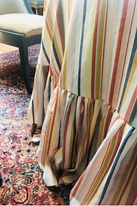 How to sew a circle floor length table skirt • mimzy & company