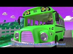 The Wheels on the Bus Go Round and Round | Kids Songs