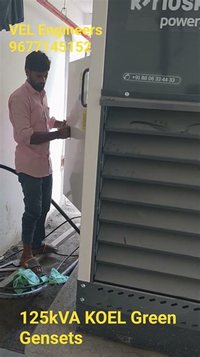 125kVA Generator Erection works under process. Installation and Erection of Generators in Chennai