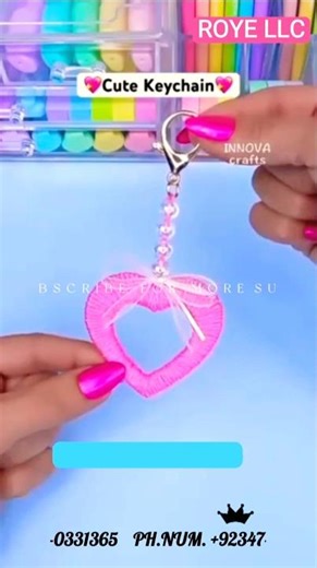 cite Keychain making #diykeychain #keychain keych #diy #papercraft #craft #shorts #viralvideo #paper