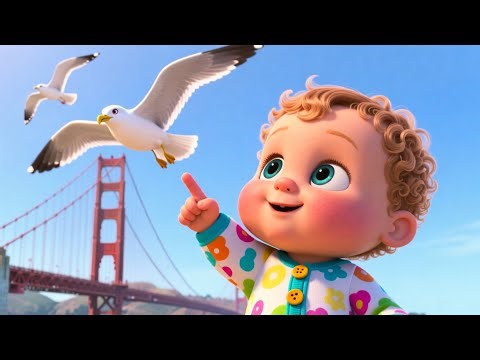 Golden Gate Bridge Adventure 🌉👶 | Fun Learning for Kids | Preschool Educational Video