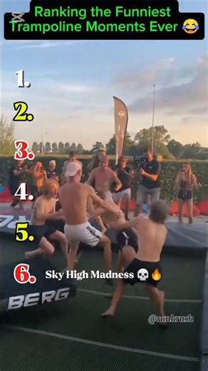 Ranking the Funniest Trampoline Moments Ever 😂#TrampolineFails #FunnyMoments #ViralComedy