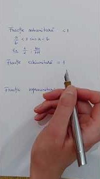 Subunit, equiunitary, supraunitary fractions #math fractions #denominator #numerator #subunitary