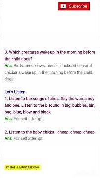 NCERT SOLUTIONS CLASS 4 ENGLISH UNIT 1 WAKE UP | CBSE Q&A
