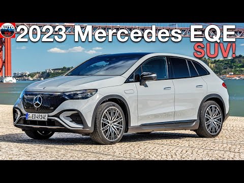 All NEW 2023 MERCEDES EQE 500 4MATIC SUV EV - Visual Review (MANUFAKTUR Alpine Grey)