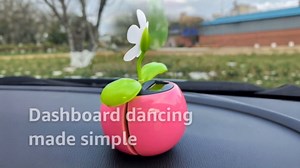 Solar Dancing Flower Car Dashboard Decorations - Funny Solar Powered Dancing Flower Pot Car Ornaments Flower Swinging for Car Decor Funny Fashion Solar Power Kits