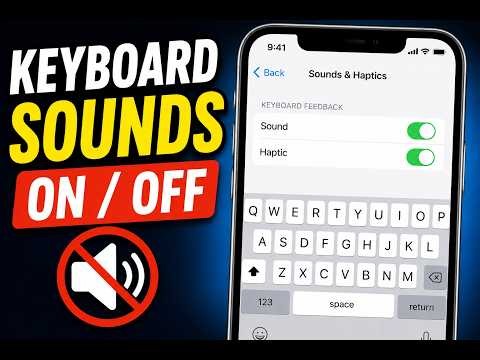 Turn OFF iPhone Keyboard Sounds NOW