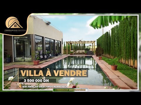 Villa Moderne à vendre Sidi Abdelah Ghiat KM20 Marrakech
