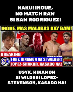Grabe ang angas! Inoue, ni match raw si Bam Rodriguez sa kanya? Usyk, hinamon na si Wilder! Stevenson kontra Lopez, kasado na! #holiday | Kwentong 'di pa na Kwento