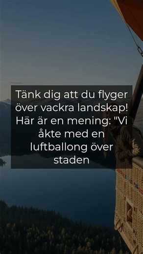 Swedish Word of the Day #2343: luftballong - Discover the Sky! #swedishwordoftheday