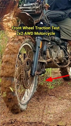 Extreme Traction Test 🔥 2x2 AWD Motorcycle on Ground ‼️
