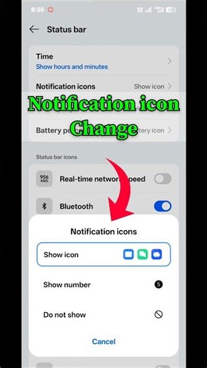 How to change notification icon #shorts #smartphone