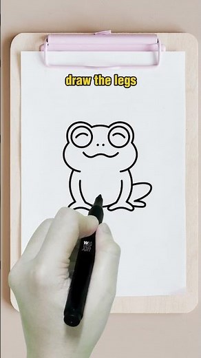 CUTE FROG DRAWING TUTORIAL