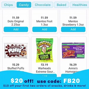 8.1K views · 37 reactions | Delivery is never surged. Always just $1.95. Use code FB20 to get $10 off your first two orders. | Gopuff | Facebook