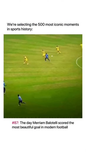 athlcore on Instagram: "Mario Balotelli’s career has always existed outside football’s usual logic. From Inter to Manchester City and AC Milan, he combined elite physical talent with a constant urge to attempt the unexpected. His rabona goal remains one of the clearest expressions of that identity. The rabona is typically used as a trick to cross or escape pressure — rarely as a direct finish. Balotelli turned it into a goal, converting flair into function with total conviction. It wasn’t just t