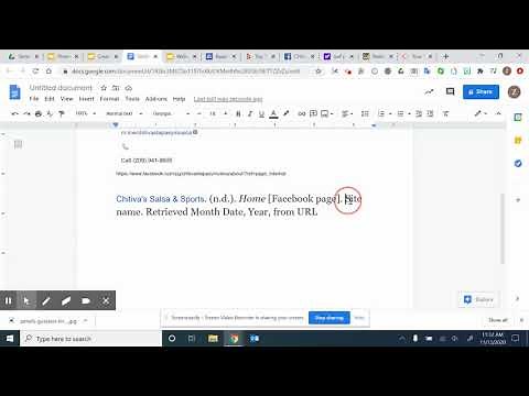 How to APA reference Facebook
