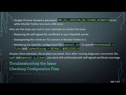 Resolving the ERR_SSL_VERSION_OR_CIPHER_MISMATCH After Reinstalling the OpenSSL Package