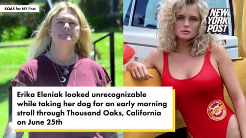 'Baywatch' babe Erika Eleniak looks unrecognizable in shock photos