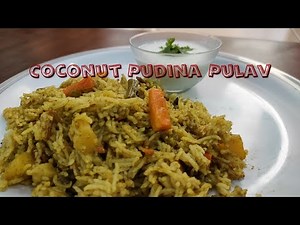 Coconut Pudina Pulao | Pudina Pulao | కొబ్బరి పుదీనా పులావ్ | Coconut Pudina Pulav | Khatta Meetha