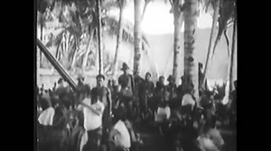 Solomon islands - 1931 - in this ethnographic film, solomon islanders dance with some wearing undershirts traded to them by white explorers.