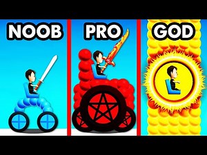 NOOB vs PRO vs GOD BATTLE CAR (Draw Joust)