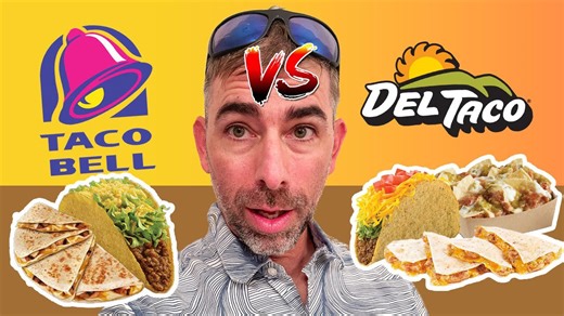 Blind taste test: Taco Bell vs Del Taco fast food showdown!