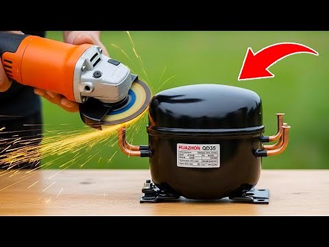 No one knows fridge compressor are a gold mine! Try reusing fridge compressor and It will SHOCK you