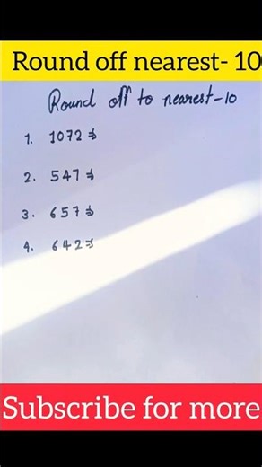 round off to the Nearest -10 math round off to the Nearest -10✅ #maths #shortsfeed #nearest #shorts💯