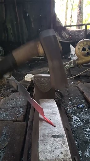 Step in, feel the heat… and watch metal come to life #blacksmith #fire #working