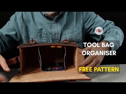 DIY Tool Bag Organizer (FREE Pattern) (Please activate subtitles/CC)