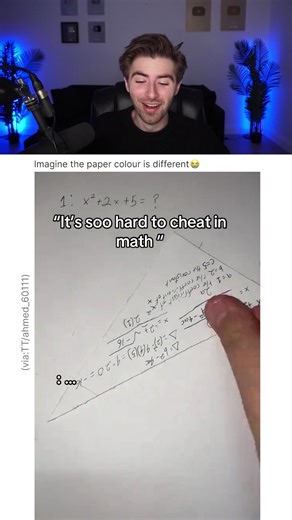 IT'S SO HARD TO CHEAT IN MATH 😭
