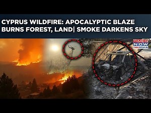 Cyprus Wildfire Horror On Cam: Apocalyptic Blaze, Sky Darkens, People Run For Lives| IDF Sends Aid