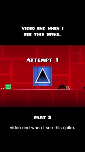 Geometry Dash | Video end when I (Part 3) #geometrydash #gd #viral #shorts #game #meme