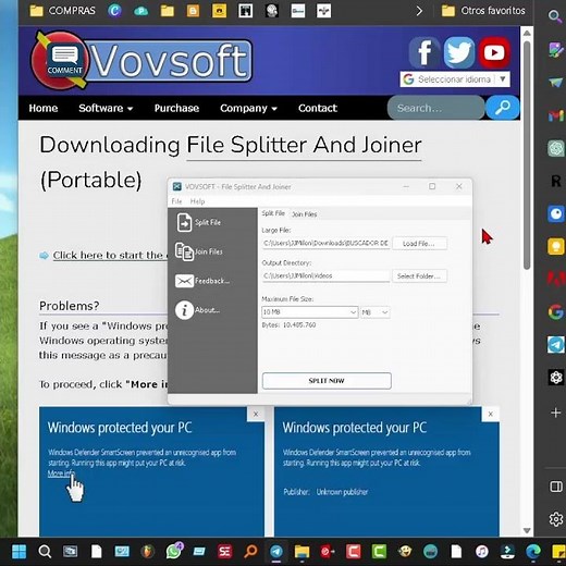 Como dividir archivos en varias partes fácil y rápido en PC 🖥